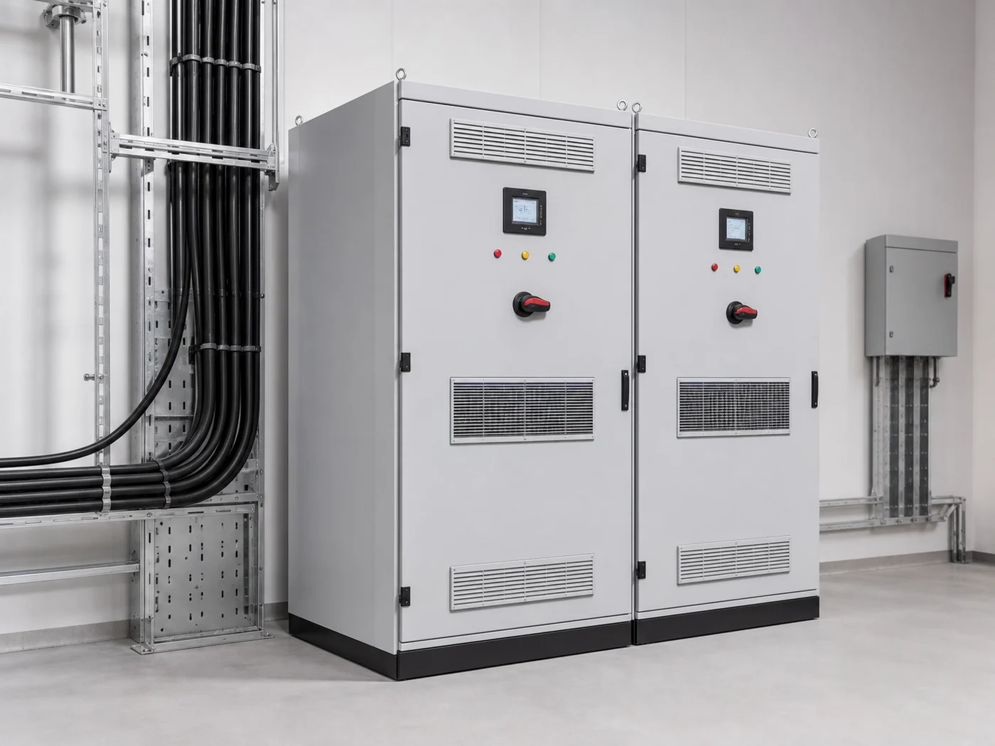 Illustrative electrical control cabinet for solution planning