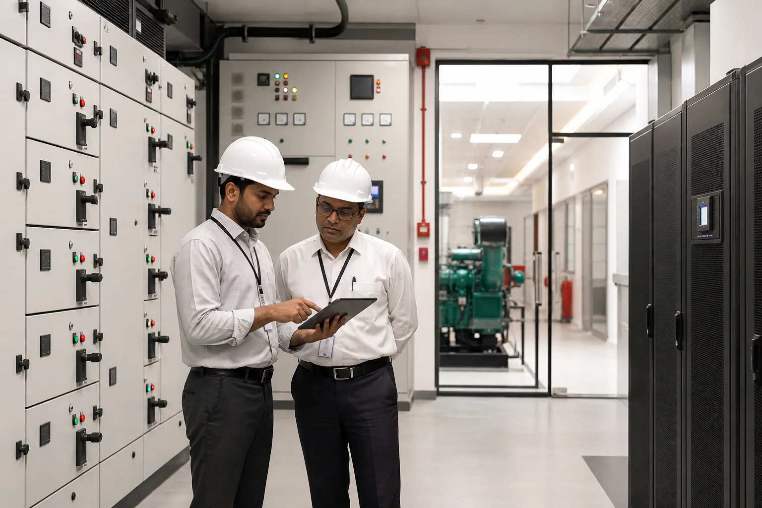 Hospital essential electrical supply switchboard and monitored transfer system